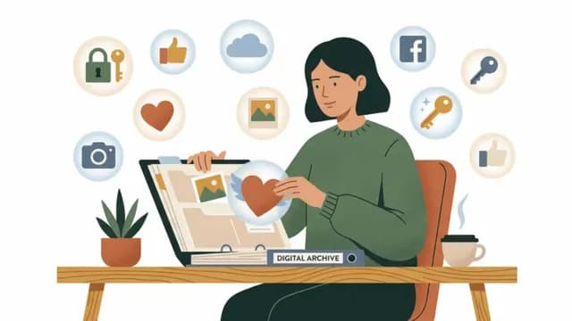 Voorbereiden digitaal nalatenschap aan tafel